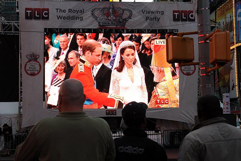 Auch in New York und Texas verfolgen die Menschen die Hochzeit von Kate und William. Die Bilder