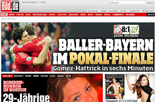 Die "Bild"-Zeitung spricht von den "Baller-Bayern"