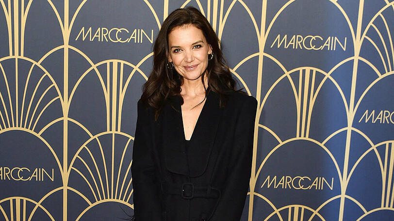 US-Schauspielerin Katie Holmes macht auf der Berlin Fashion Week eine gute Figur