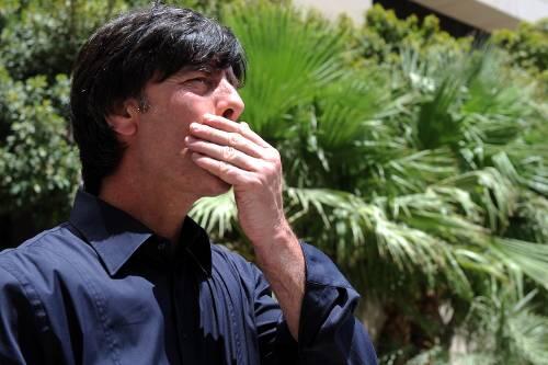 Zu Besuch bei der WM-Generalprobe: Joachim Löw.