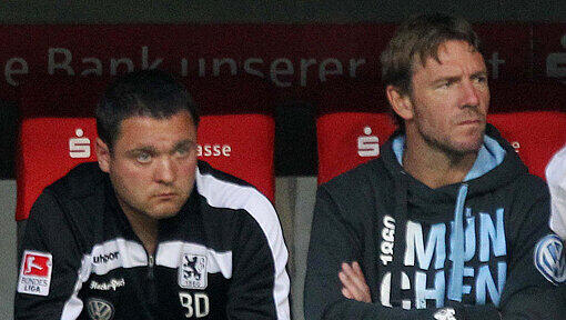Von links: Denis Bushuev und TSV-1860-Co-Trainer Markus von Ahlen Von links: Denis Bushuev und TSV-1860-Co-Trainer Markus von Ahlen