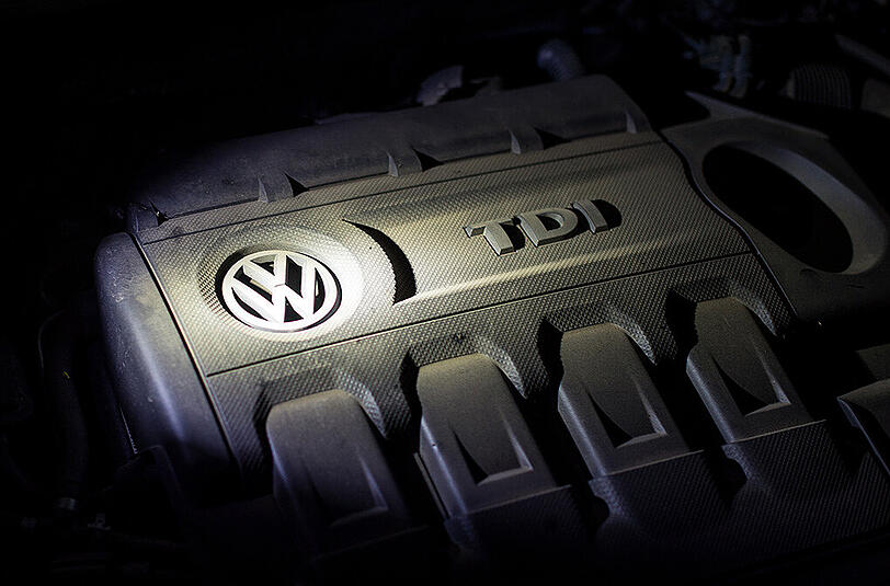 Zentrales Objekt im Diesel-Skandal von VW: Volkswagen-Dieselmotor vom Typ VW 2,0 TDI. Foto: Patrick Pleul