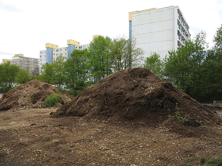 Die Bauarbeiten für den Sportpark haben begonnen.