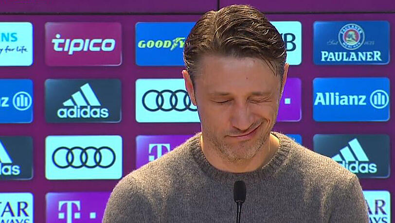 Sorgte für Raunen: Niko Kovac auf der PK des FC Bayern. Sorgte für Raunen: Niko Kovac auf der PK des FC Bayern.