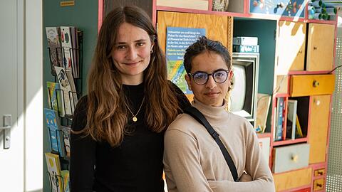 Helen Koch und Luc Ouali von Fridays For Future München beim AZ-Interview im Bellevue di Monaco.