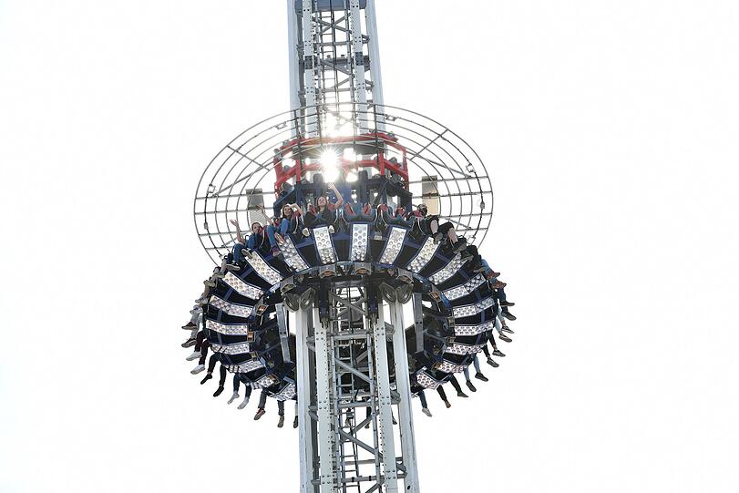 Ein unempfindlicher Magen empfiehlt sich für den &bdquo;Spin Tower&ldquo;.