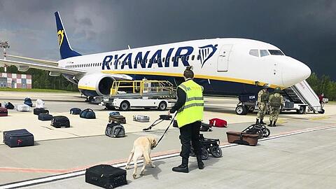 Belarussische Behörden hatten ein Ryanair-Flugzeug auf dem Weg von Athen nach Vilnius zur Landung gebracht.