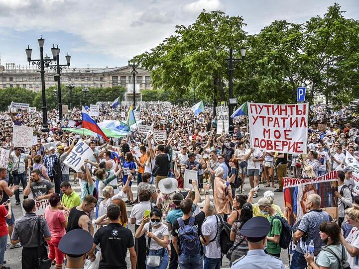 Proteste in Chabarowsk.