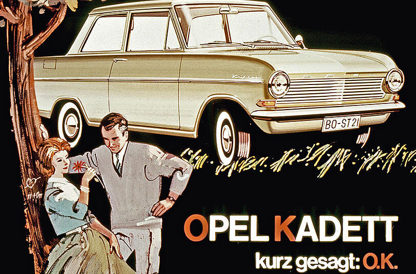 "Kurz gesagt: OK". So wurde für den "Kadett" geworben.
