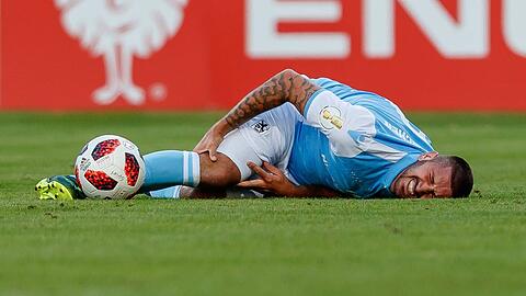 Schlägt sich seit Monaten mit einer Knieverletzung herum: Sascha Mölders vom TSV 1860
