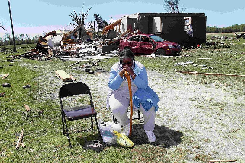 In North Carolina zerstörten Tornados zahlreiche Häuser.