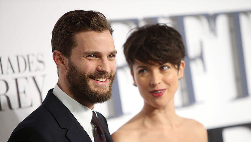 Jamie Dornan mit seiner Frau Amelia Warner auf der UK-Premiere von "Fifty Shades of Grey"