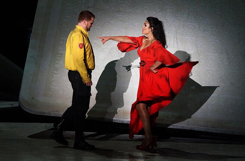 Bizets "Carmen" bei den Bregenzer Festspielen am Bodensee.