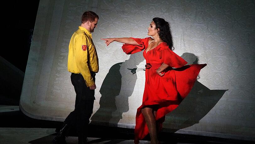 Bizets "Carmen" bei den Bregenzer Festspielen am Bodensee. Bizets "Carmen" bei den Bregenzer Festspielen am Bodensee.