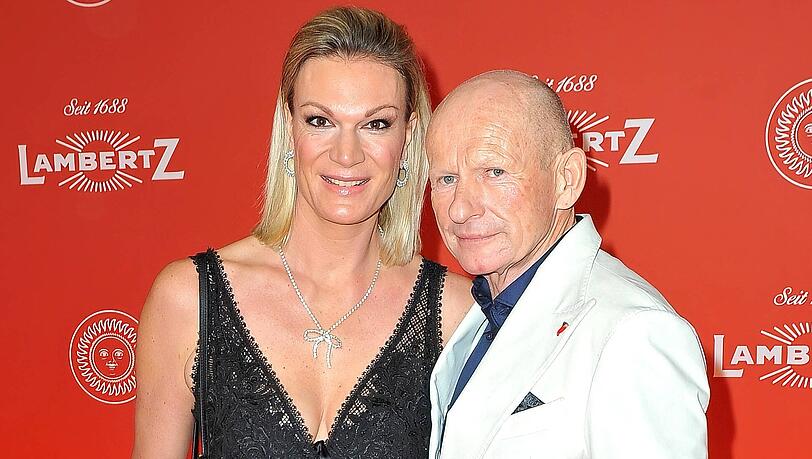 Maria Riesch mit ihrem Partner Johann Schrempf.