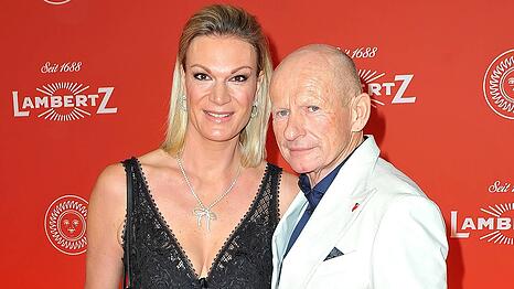 Maria Riesch mit ihrem Partner Johann Schrempf.