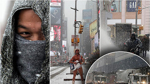 New York in der Kälte-Zange: Blizzard "Juno" hat den Big Apple voll im Griff. Die Bilder vom Schneesturm in der City.