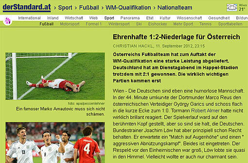 Deutschland gewinnt mit viel Glück gegen Österreich und kann sich bei Marco Arnautovic bedanken. Lesen sie hier die internationalen Pressestimmen.