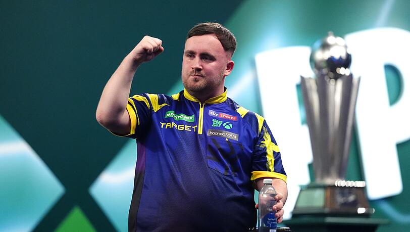 Luke Littler beim WM-Finale.