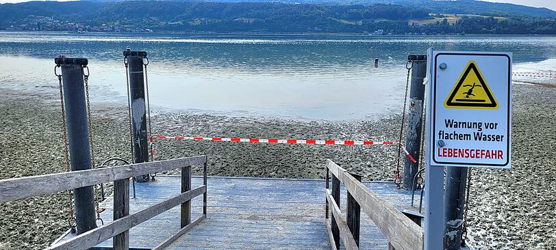 Im Strandbad von Horn herrscht Ebbe.