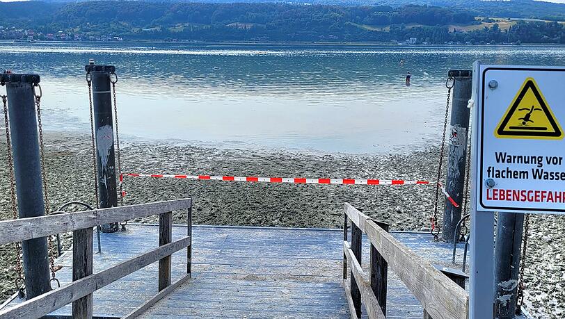 Im Strandbad von Horn herrscht Ebbe. Im Strandbad von Horn herrscht Ebbe.