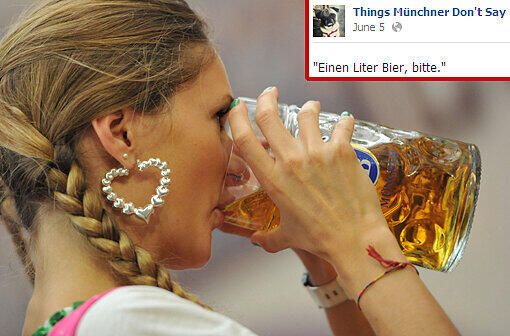 "Einen Liter Bier, bitte."