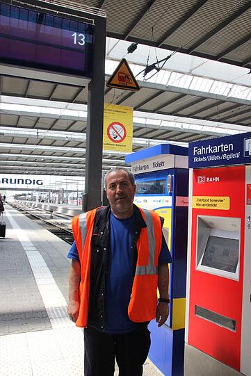 Schicksalhaftes Gleis: Hier fand Patir im Zug 1200 Euro.