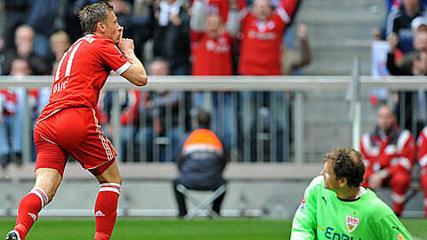 Hier hatte Stuttgart noch das Nachsehen: 1:0 durch Olic.
