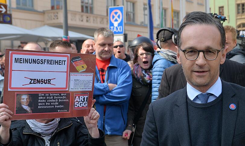 Justizminister Heiko Maas (SPD) ist massiv ausgebuht worden.