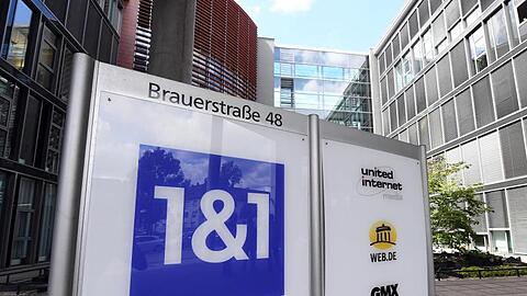 Der Internetanbieter 1&1.