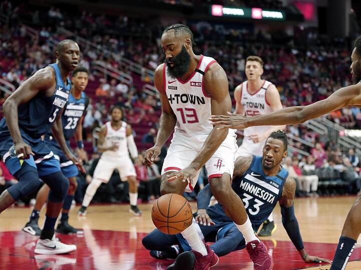 Erzielte gegen Minnesota ein Jubiläum: Rockets-Star James Harden.