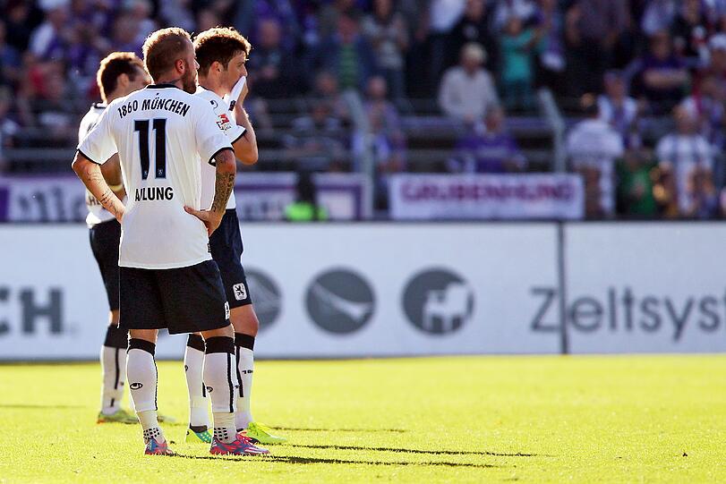 1:4: Katerstimmung nach dem Spiel des TSV 1860 gegen Aue.