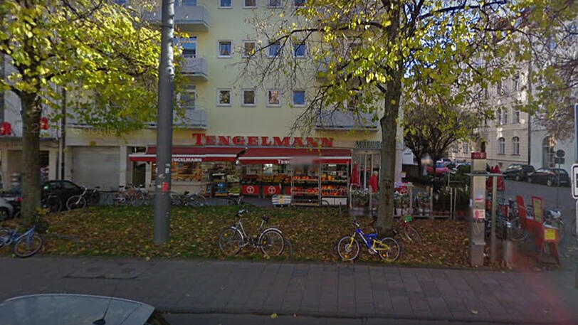 Der Tengelmann in der Nymphenburger Straße - hier bediente sich der Langfinger am Zigarettensregal.