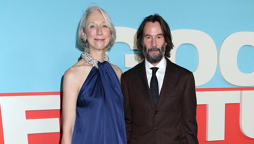 Keanu Reeves und Alexandra Grant auf dem roten Teppich.