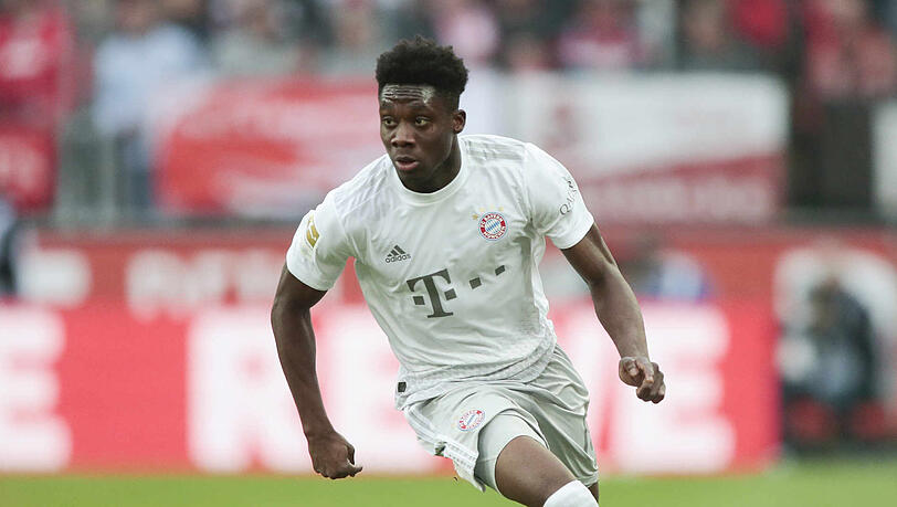 Beim FC Bayern auf der linken Abwehrseite gesetzt: Alphonso Davies. Beim FC Bayern auf der linken Abwehrseite gesetzt: Alphonso Davies.