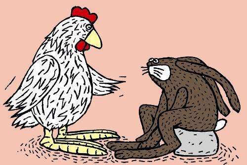 So unterschiedlich wie Tag und Nacht, doch Has&rsquo; und Huhn sind untrennbar zusammen.