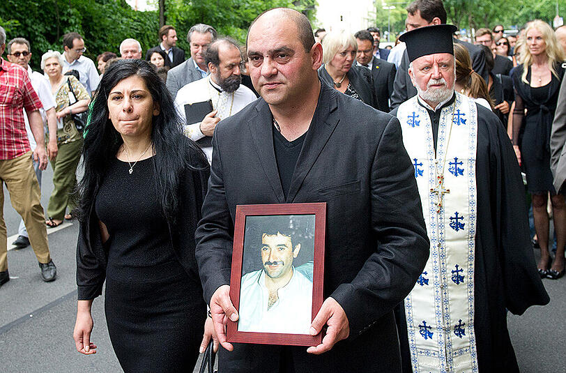 Bilder von der Gedenkveranstaltung am Sonntag in München. Am 15.06.2005 wurde der Grieche Theodoros Boulgarides in seinem Laden in der Trappentreustraße von Mitgliedern der Terrorzelle NSU ermordet.