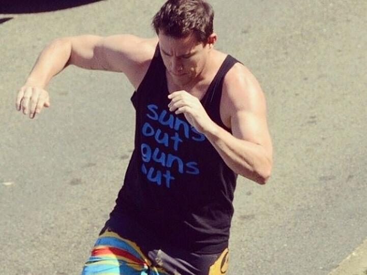 In Action: Channing Tatum bei den Dreharbeiten zu "22 Jump Street"
