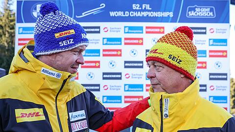 Norbert Loch wird seinen Sohn, den Rodler Felix Loch (l) in Zukunft nicht mehr trainieren.