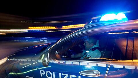 Eine Polizeistreife fährt zu einem Einsatz. Foto: Patrick Seeger/dpa/Symbolbild