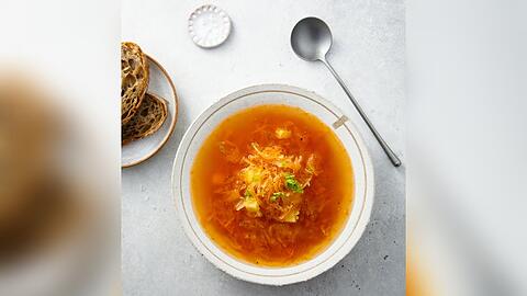 Milde Sauerkrautsuppe: Ein Gericht f&uuml;r die ganze Familie.