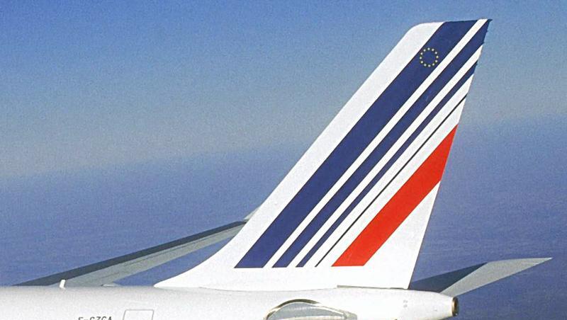 Die Heckflosse einer Air-France-Maschine vom Typ Airbus A330-200 Die Heckflosse einer Air-France-Maschine vom Typ Airbus A330-200