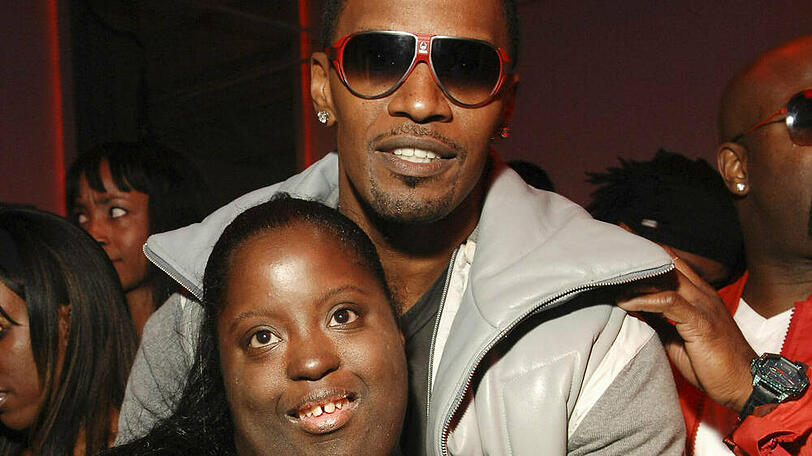 Jamie Foxx und Deondra bei einer Veranstaltung