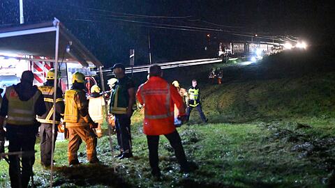 Ein Eurocity fuhr in Bad Endorf gegen einen Baum - verletzt wurde nach Angaben niemand.