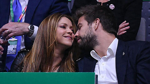 Shakira und Gerard Piqué auf der Tribüne des Davis-Cup-Finales in Madrid.