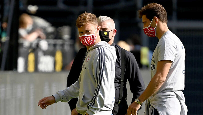 Joshua Kimmich (l.) und Leon Goretzka haben "We kick Corona" ins Leben gerufen. Joshua Kimmich (l.) und Leon Goretzka haben "We kick Corona" ins Leben gerufen.