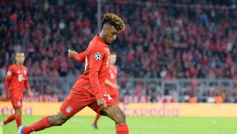 Kingsley Coman vom FC Bayern München spielt den Ball. Foto: Matthias Balk/Archivbild Kingsley Coman vom FC Bayern München spielt den Ball. Foto: Matthias Balk/Archivbild