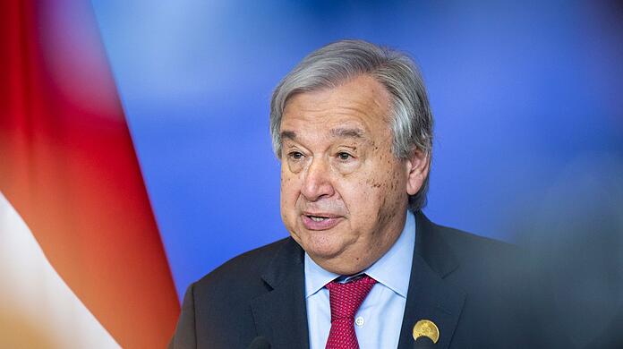 UN-Generalsekretär António Guterres: "Die Welt brennt und ertrinkt vor unseren Augen."
