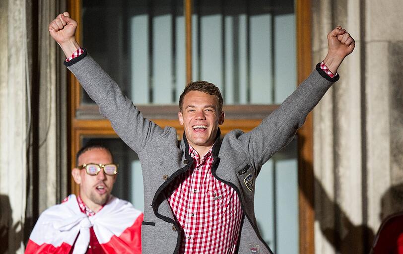 Würden gern mit dem Triple nochmal auf den Rathausbalkon: Manuel Neuer und Franck Ribéry.