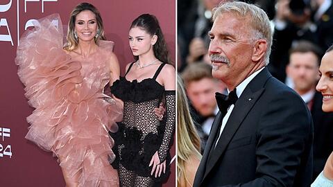 Mutter-Tochter-Auftritt von Heidi und Leni Klum sowie der gefeierte Kevin Costner: In Cannes war auch 2024 wieder jede Menge los.